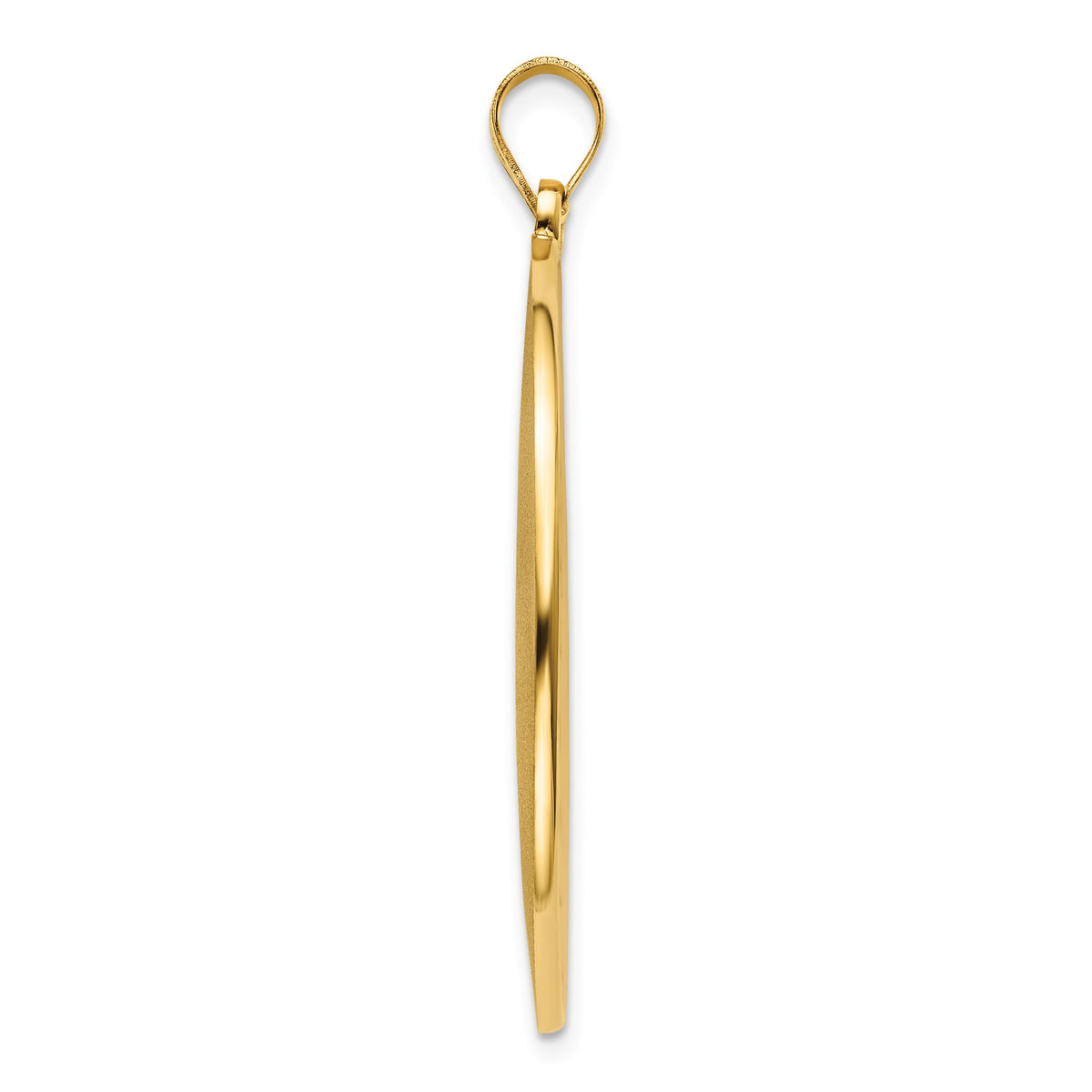 Round St. Christopher Medal in 14K Yellow Gold, 32.5mm - Sophia Jewelers