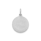 Round St. Lucy-Spanish Medal in Gold-Plated Sterling Silver - Sophia Jewelers