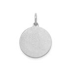 Round St. John Medal in Sterling Silver, 16.25mm Satin - Sophia Jewelers