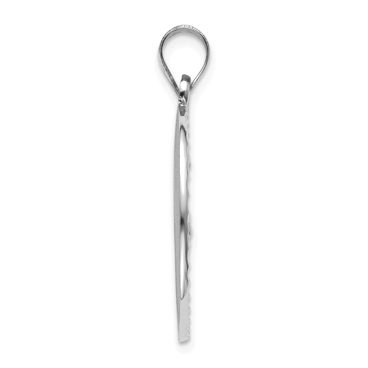 Round Miraculous Medal in Sterling Silver, 22mm Satin - Sophia Jewelers