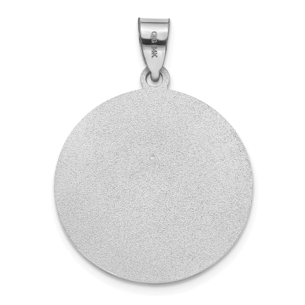 Round St. Joseph Medal in Gold-Plated Sterling Silver, 23.5mm - Sophia Jewelers