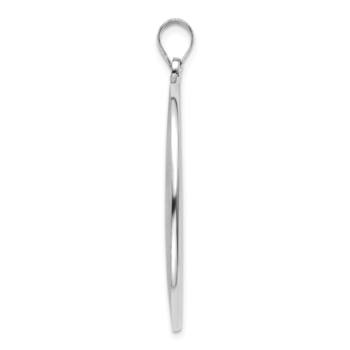 Round Miraculous Medal in Sterling Silver, 32.5mm Satin - Sophia Jewelers