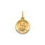 Round St. Roch Medal in 14K Yellow Gold, 11.5mm - Sophia Jewelers