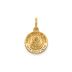 Sacred Heart of Jesus Medal in 14K Yellow Gold, 11.5mm - Sophia Jewelers