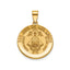 Round San Juan Medal in 14K Yellow Gold - Sophia Jewelers