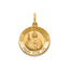 Round St. Jude Thaddeus Medal in 14K Yellow Gold - Sophia Jewelers