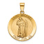 Round St. Michael Medal in 14K Yellow Gold - Sophia Jewelers