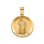 Round St. Michael Medal in 14K Yellow Gold - Sophia Jewelers