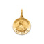 Round St. Agatha Medal in Gold-Plated Sterling Silver - Sophia Jewelers