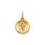 Round St. Michael Medal in 14K Yellow Gold - Sophia Jewelers