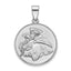 Round St. Anthony Medal in Sterling Silver, 22mm Satin - Sophia Jewelers