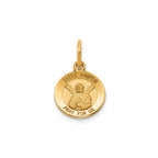 Round St. Andrew Medal in 14K Yellow Gold, 11.5mm - Sophia Jewelers