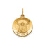 Round St. Andrew Medal in 14K Yellow Gold, 16.25mm - Sophia Jewelers