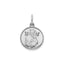 Round Perpetual Help Medal in Sterling Silver, 13.25mm Satin - Sophia Jewelers