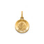 Round St. Anne Medal in 14K Yellow Gold, 11.5mm - Sophia Jewelers