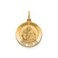 Round St. Anne Medal in 14K Yellow Gold, 16.25mm - Sophia Jewelers