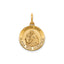 Round St. Anne-Spanish Medal in 14K Yellow Gold, 14.5mm - Sophia Jewelers