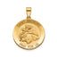 Round St. Anthony Medal in 14K Yellow Gold, 20.25mm - Sophia Jewelers