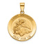 Round St. Anthony Medal in 14K Yellow Gold, 23.5mm - Sophia Jewelers