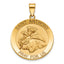 Round St. Anthony Medal in 14K Yellow Gold, 25.25mm - Sophia Jewelers