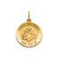 Round St. Anthony Medal in 14K Yellow Gold, 16.25mm - Sophia Jewelers