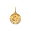 Round St. Anthony-Spanish Medal in 14K Yellow Gold, 13.25mm - Sophia Jewelers
