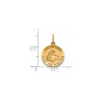 Round St. Anthony-Spanish Medal in 14K Yellow Gold, 14.5mm - Sophia Jewelers