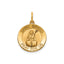 Round St. Brigid Medal in Gold-Plated Sterling Silver - Sophia Jewelers