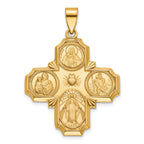 Four-Way Medal in 14K Yellow Gold, 29mm - Sophia Jewelers