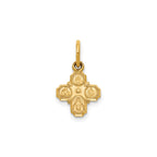 Four-Way Medal in 14K Yellow Gold, 10.25mm - Sophia Jewelers
