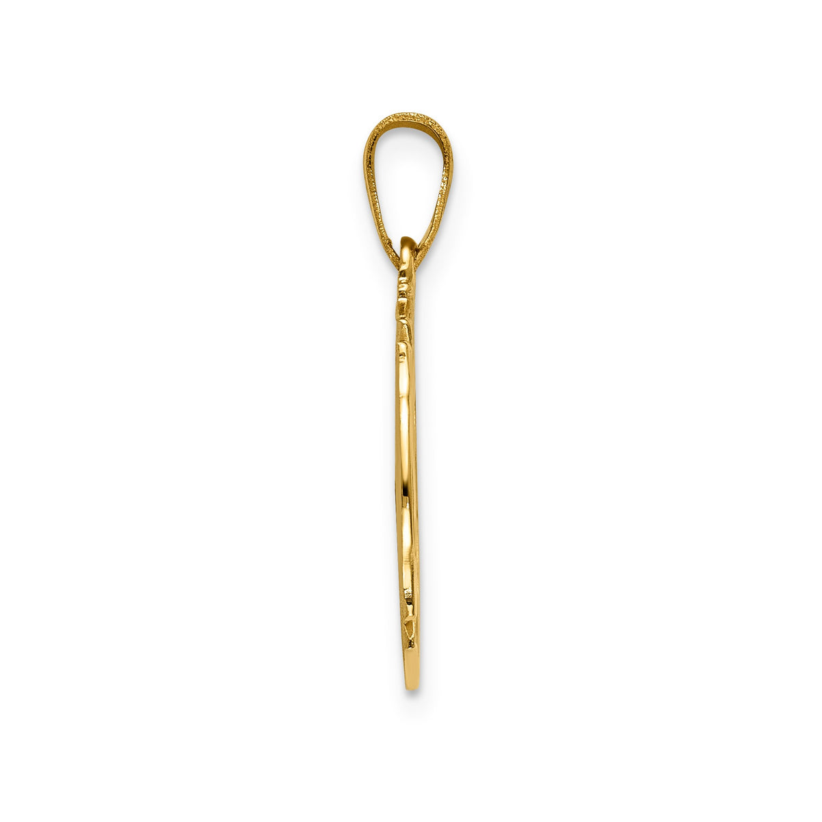 St Florian Badge Pendant in 14K Yellow Gold, 16.75mm - Sophia Jewelers