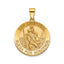 Round St. Christopher-Spanish Medal in 14K Yellow Gold, 20.25mm - Sophia Jewelers
