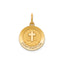 Round Confirmation Medal in 14K Yellow Gold, 14.5mm - Sophia Jewelers