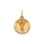 Round Divino Nino Medal in 14K Yellow Gold, 13.25mm - Sophia Jewelers