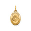 Oval St. Anthony-Spanish Medal in 14K Yellow Gold, 16.5x12mm - Sophia Jewelers
