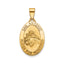 Oval St. Anthony-Spanish Medal in 14K Yellow Gold, 20x14mm - Sophia Jewelers