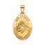 Oval St. Anthony-Spanish Medal in 14K Yellow Gold, 21.5x15mm - Sophia Jewelers