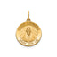 Round St. Edward Medal in 14K Yellow Gold, 16.25mm - Sophia Jewelers