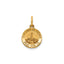 Our Lady of Fatima Medal in 14K Yellow Gold, 11.5mm - Sophia Jewelers