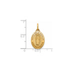 Our Lady of Guadalupe-Spanish Medal in 14K Yellow Gold, 16.5x12mm - Sophia Jewelers