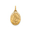 Oval Holy Scapular Medal in 14K Yellow Gold, 16.5x12mm - Sophia Jewelers