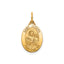 Oval St. Joseph Medal in 14K Yellow Gold, 16.5x12mm - Sophia Jewelers