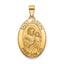 Oval St. Joseph Medal in 14K Yellow Gold, 23x16mm - Sophia Jewelers