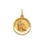 Round 1st Communion Medal in 14K Yellow Gold, 14.5mm - Sophia Jewelers