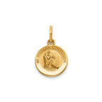 Round 1st Communion-Spanish Medal in 14K Yellow Gold, 11.5mm - Sophia Jewelers