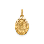 Sacred Heart of Jesus Medal in 14K Yellow Gold, 15x11.5mm - Sophia Jewelers