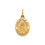 Sacred Heart of Jesus Medal in 14K Yellow Gold, 15x11.5mm - Sophia Jewelers