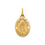 Sacred Heart of Jesus Medal in 14K Yellow Gold, 16.5x12mm - Sophia Jewelers