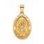 Sacred Heart of Jesus Medal in 14K Yellow Gold, 21.5x15mm - Sophia Jewelers