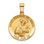 St. Francis of Assisi Medal in 14K Yellow Gold, 22mm - Sophia Jewelers